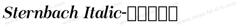 Sternbach Italic字体转换